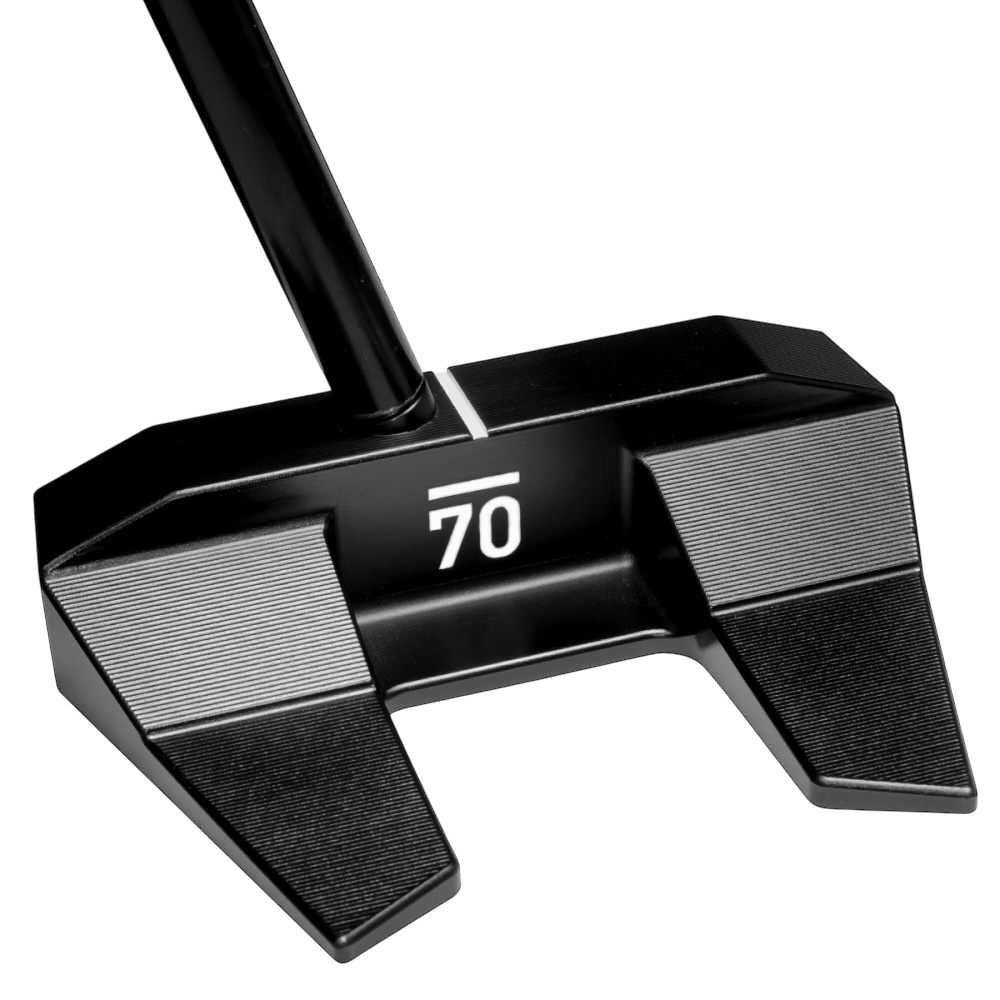 Sub 70 010CS mallet putter rear alignment view