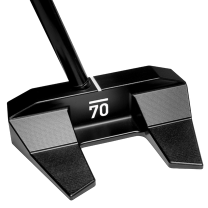 Sub 70 010CS mallet putter rear alignment view