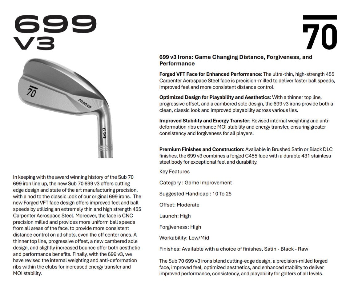 Sub 70 699 V3 black product information