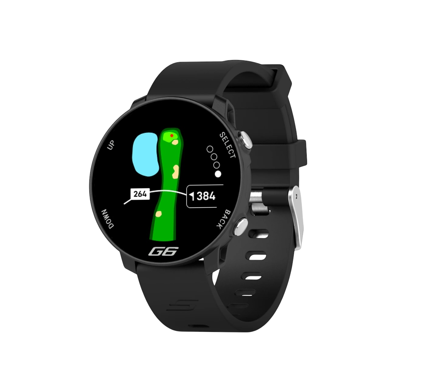 Shot Scope G6 GPS Golf Watch with full-colour hole maps and course distances