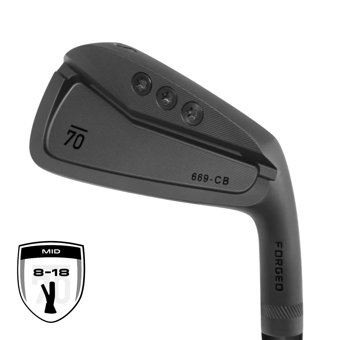 Sub 70 669 CB forged black cavity back golf irons