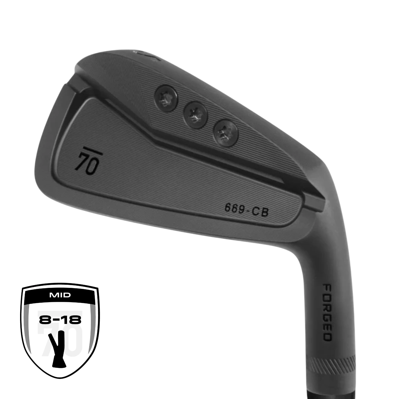 Sub 70 669 CB forged black cavity back golf irons