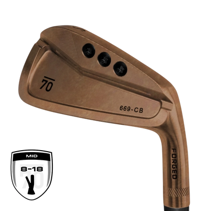 Sub 70 669 CB forged raw cavity back golf irons